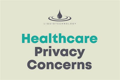 Healthcare Privacy Concerns Infographic Liquid Technology