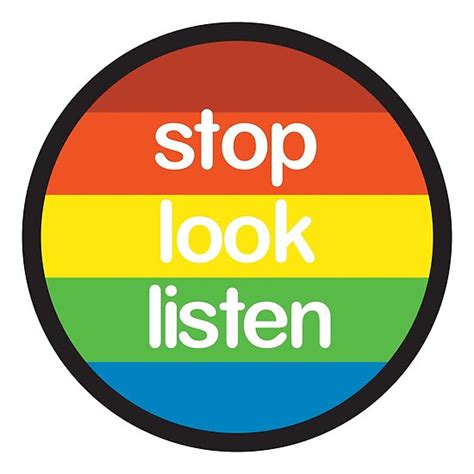 Stop Look Listen Poster By Chrisorton Redbubble