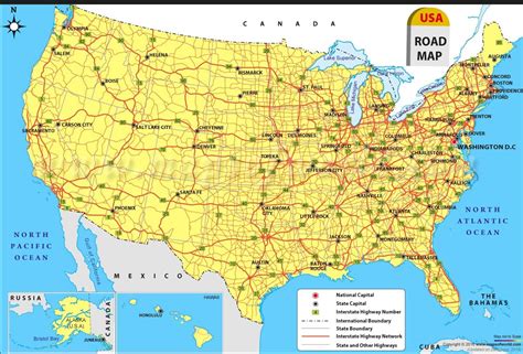 Road Map Of The United States Map Of South America