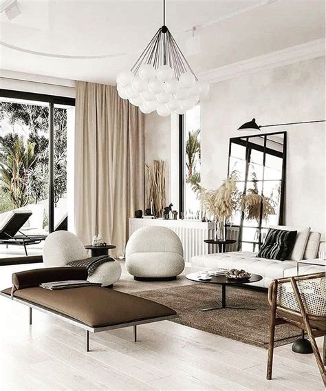 Perfect Yin And Yang Balance Of Textures In This Organic Modern Living