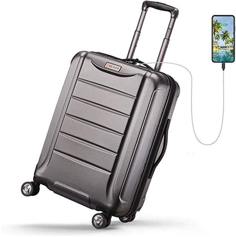 Reyleo Expandable Luggage 21 Inch Pc Carry On Luggage Travel Suitcase