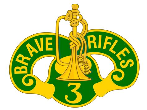 Us Army 3rd Cavalry Regiment3rd Acr Brave Rifles Patch Logo Decal