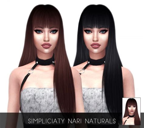 Sims 4 Hairs Kenzar Sims Nari Hair Naturals Retextured