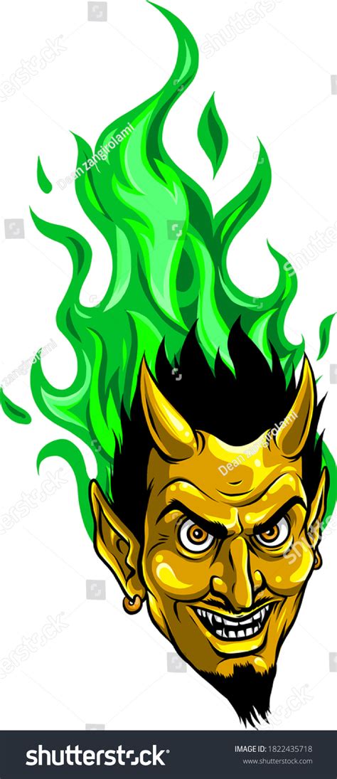 Graphic Vector Image Demon Devil Mascot Stock Vector Royalty Free