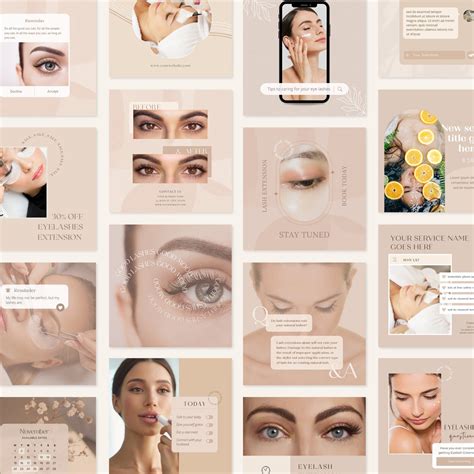 Lash Tech Instagram Post Lash Artist Instagram Templates Etsy