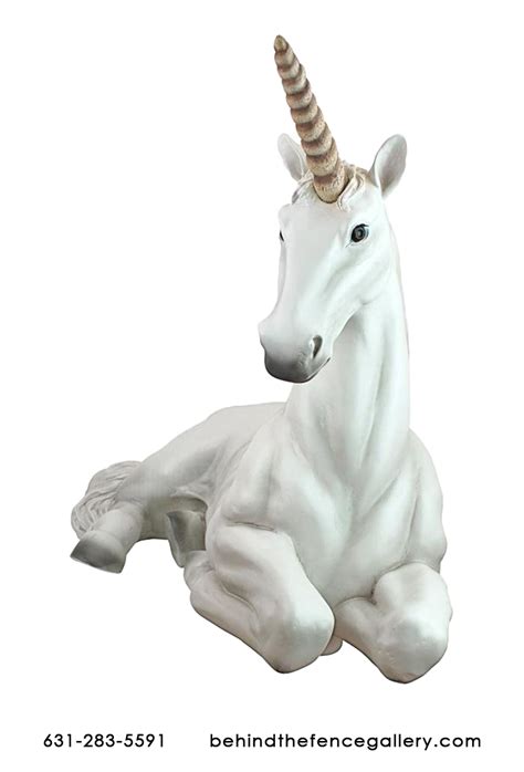 Unicorn Laying Unicorn Laying Life Size Statues Life Size Statues