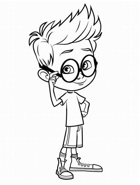 Mr Peabody And Sherman Coloring Page Coloring Home