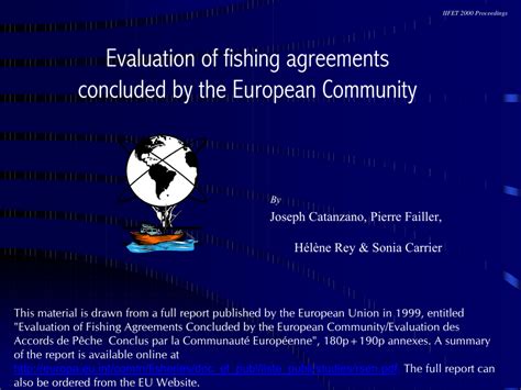 PDF Evaluation Of Fishing Agreements Concluded By The European Community
