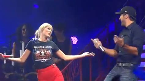 Video Luke Bryan Surprises Crowd At Taylor Swift Concert
