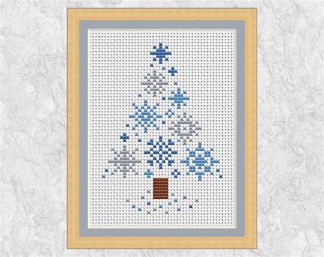 mini christmas trees cross stitch patterns stars and etsy cross stitch tree cross christmas