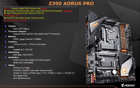 Manufacturer Refurbished Gigabyte Z390 Aorus Pro Motherboard Ga Z390 Aorus Pro Rfb Jw Computers