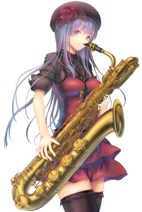 Baritone Saxophone By Saba Dreams バリトンサックス サックス イラスト アニメ 音楽
