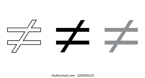 1427 Not Equal Stock Vectors Images And Vector Art Shutterstock