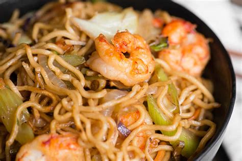 The Best Shrimp Chow Mein Recipe Self Proclaimed Foodie