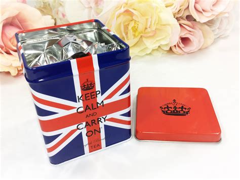 Unopened English Breakfast Tea Tin Keep Calm And Carry On English Tea Tea Container Photography