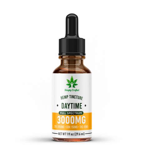 Full Spectrum Cbdthc Daytime Tincture Simply Crafted