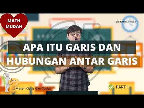 APA ITU GARIS DAN HUBUNGAN ANTAR GARIS MATERI GARIS DAN SUDUT