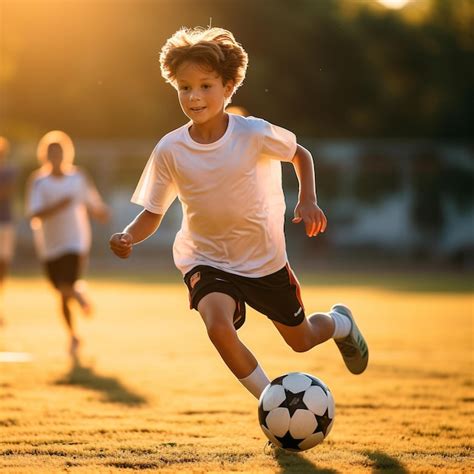 Niños Jugando Fútbol Fútbol Juvenil Diversión En Fotos Cautivadoras