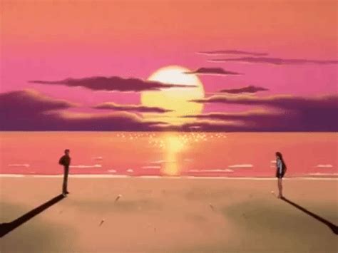 Anime Scenery Sunset Gif Anime Background