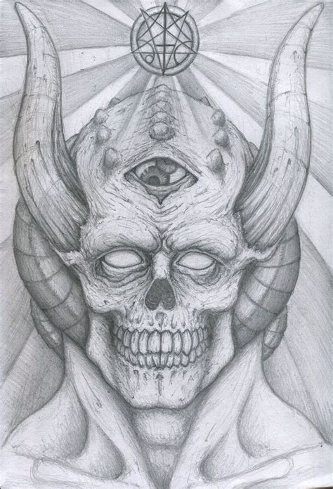 Gothic Drawings Demon Drawings Creepy Drawings Dark Art Drawings