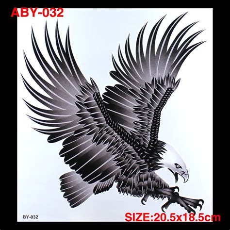 Buy 3d Diy Eagle Totem Arm And Body Big Tattoos Sticker Colorful Hot Flashes