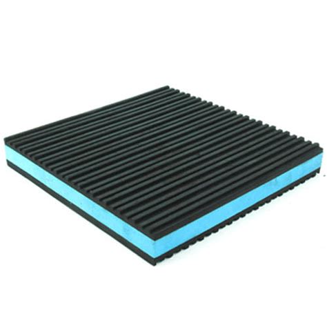 One New Industrial Anti Vibration Pad 6 X 6 X 78 Thick Blue Compos
