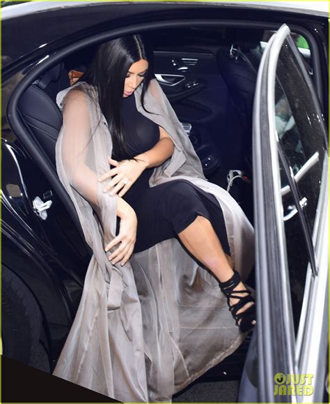 Photo Kim Kardashian Goes Braless Sheer Glastonbury Festival 09