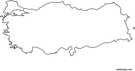 An Outline Map Of The Country Of Ukraine