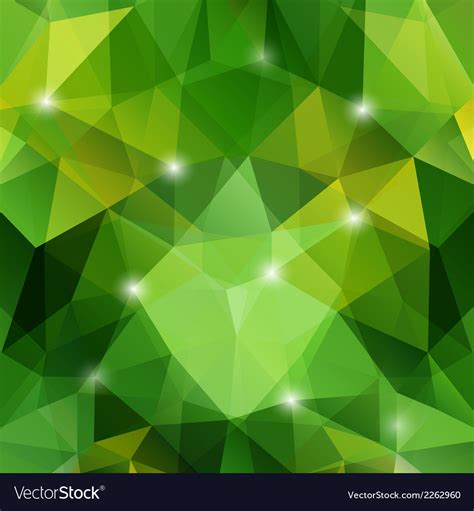 Modern Abstract Geometric Green Background Vector Image