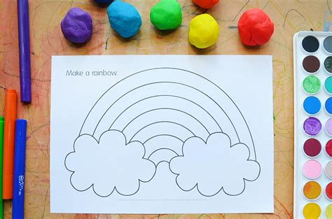 Printable Rainbow Templates Plus Five Fun Ways To Use Them