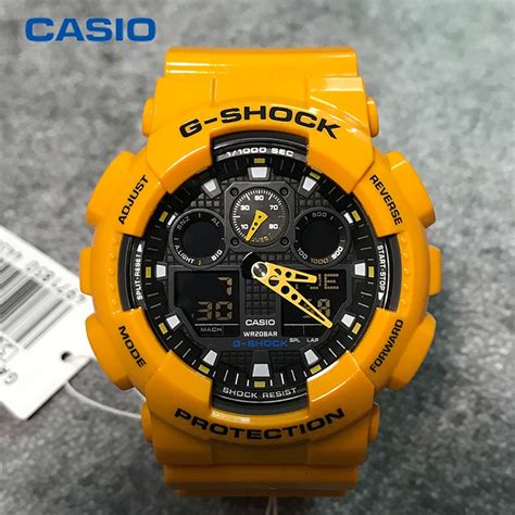 G shock watches malaysia price. Casio G-SHOCK Bumblebee GA-100A-9A Large Dial Trend Sports ...