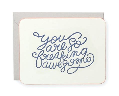 Items Similar To You Are So Freaking Awesome Card On Etsy