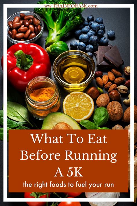 What you eat before, during and after each run significantly impacts your running performance and overall health, so you should think of diet as a major piece of your training arsenal. What to Eat Before Running a 5k Race - Train for a 5K.com ...