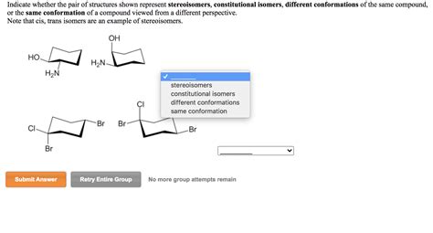 Solved Indicate Whether The Pair Of Structures Shown