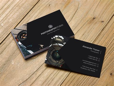Photography Business Cardtapu Sen On Dribbble For Free Business Card