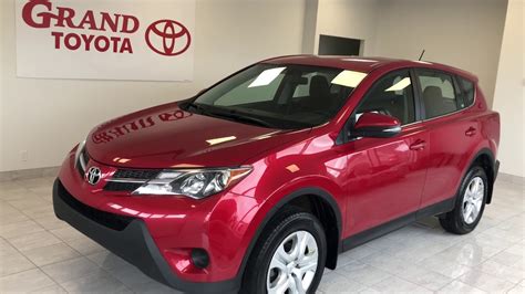 Red 2015 Toyota Rav4 Le Review Grand Toyota Youtube