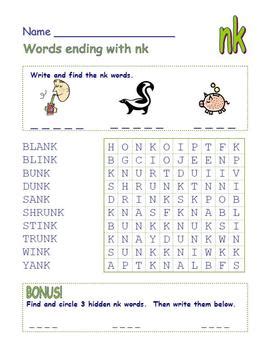 We did not find results for: Common Core - Digraph Words Ending with " nk " DOUBLE Word ...