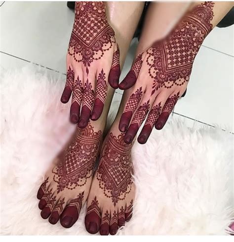 Collection Of Bridal Mehndi Designs For Hands And Feet