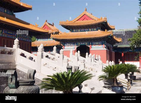 The Historical Imperial Temple Beijing China Asia Stock Photo Alamy