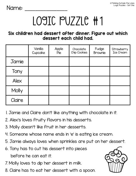 Math Logic Puzzles With Pictures