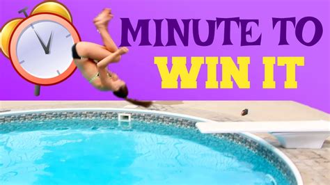 Gymnastics At The Pool Minute To Win It Edition Youtube