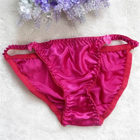 Wisstt 100 Silk Womens Panties Sexy Thong Underwear Woman Bikini Sets