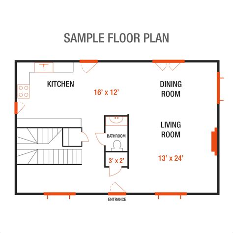 How To Draw A Kitchen Floor Plan Home Interior Design