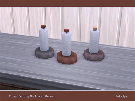 The Sims Resource Forest Fantasy Bathroom Decor Paper Towel Holder