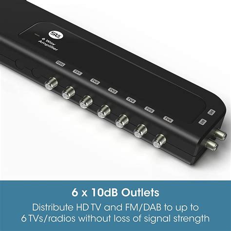 Slx Tv Signal Booster Aerial Amplifier With F Type Connection 4g And 5g