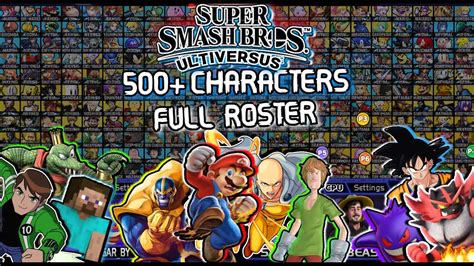 Ssbcultiversus V11 All Characters Alternate Costumes And Colors