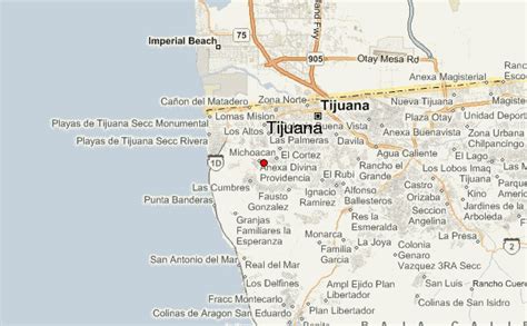 Tijuana Baja California Mexico Map United States Map