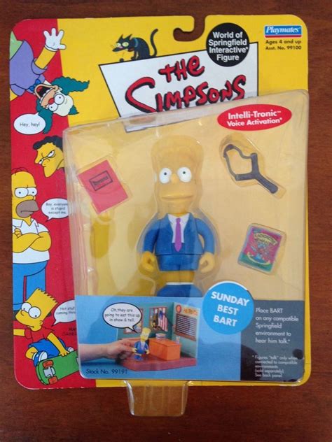 Playmates The Simpsons World Of Springfield Wos Sunday Best Bart