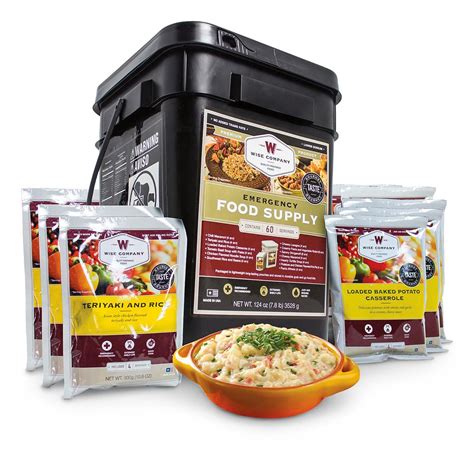 Wise Foods Entree Only Grab And Go Emergency Food Supply 60 Servings