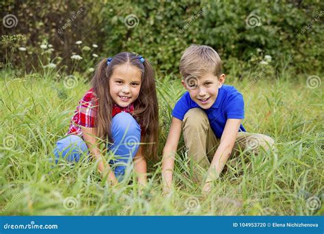 Kids Playing In A Park Stock Photo Image Of Person 104953720